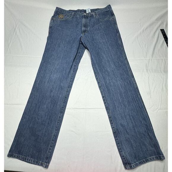 Cinch Other - Cinch Men's Straight Leg Med Wash Blue Western Cowboy Jeans - Size 38x33